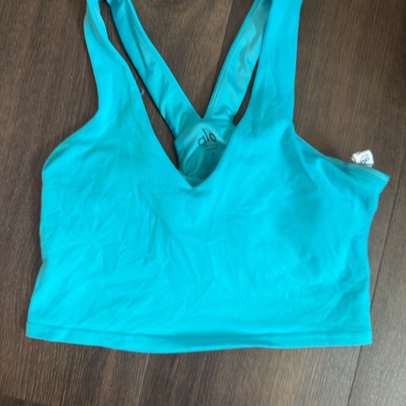 ALO Yoga Vibrant Blue Sports Bra - Picture 1 of 2